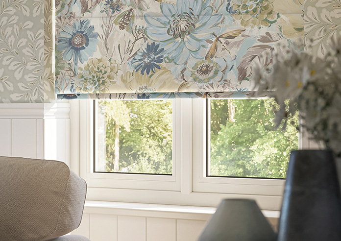Spring Garden, Seafoam - Roman Blind - Image 5